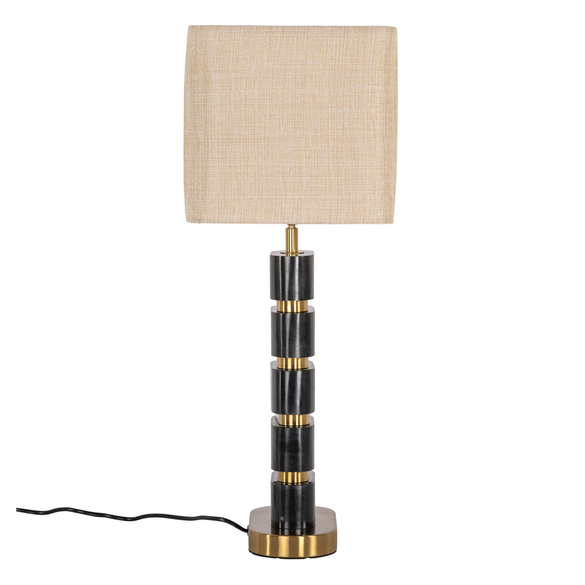 Tafellamp Levina black/gold