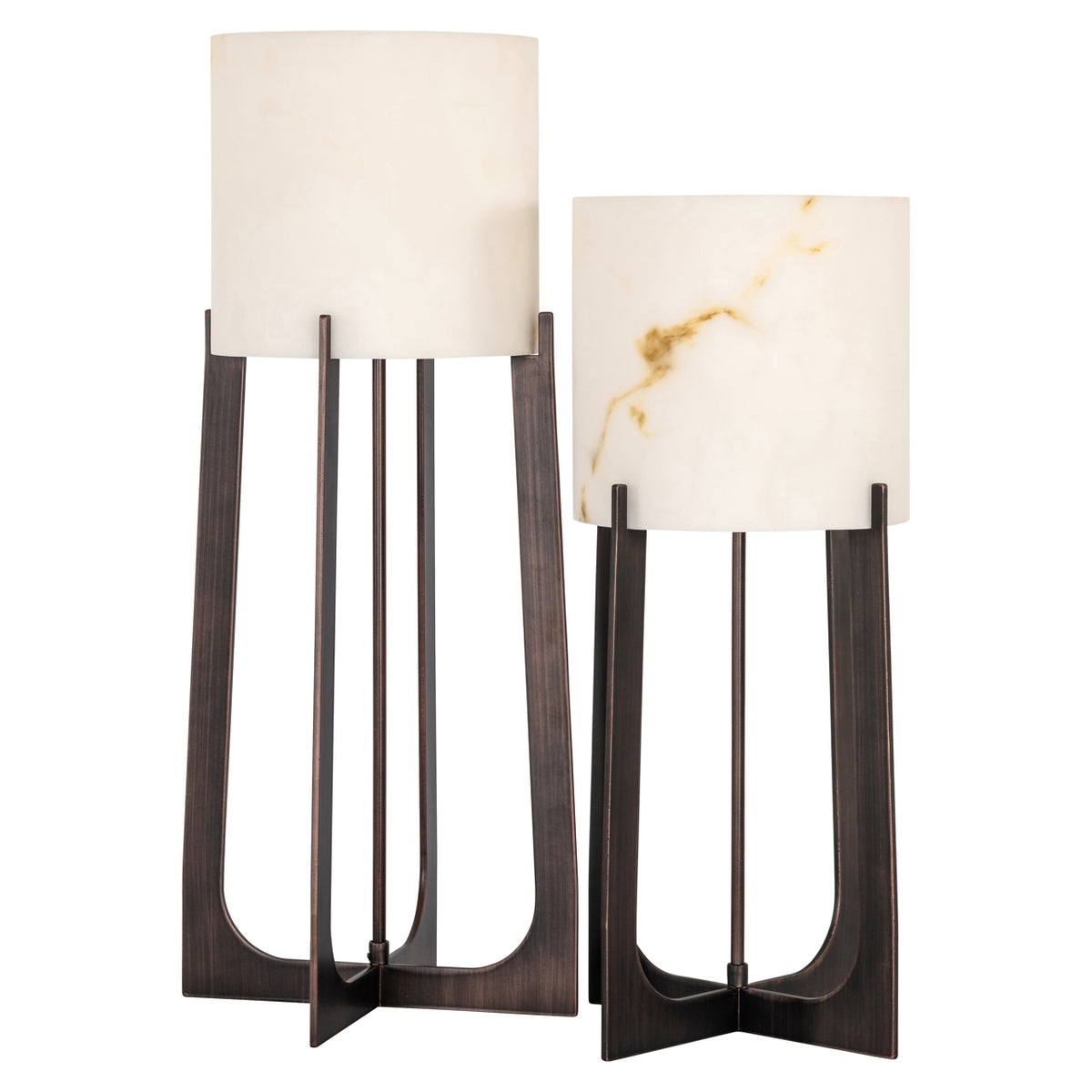 Tischleuchte Loura Bronze klein