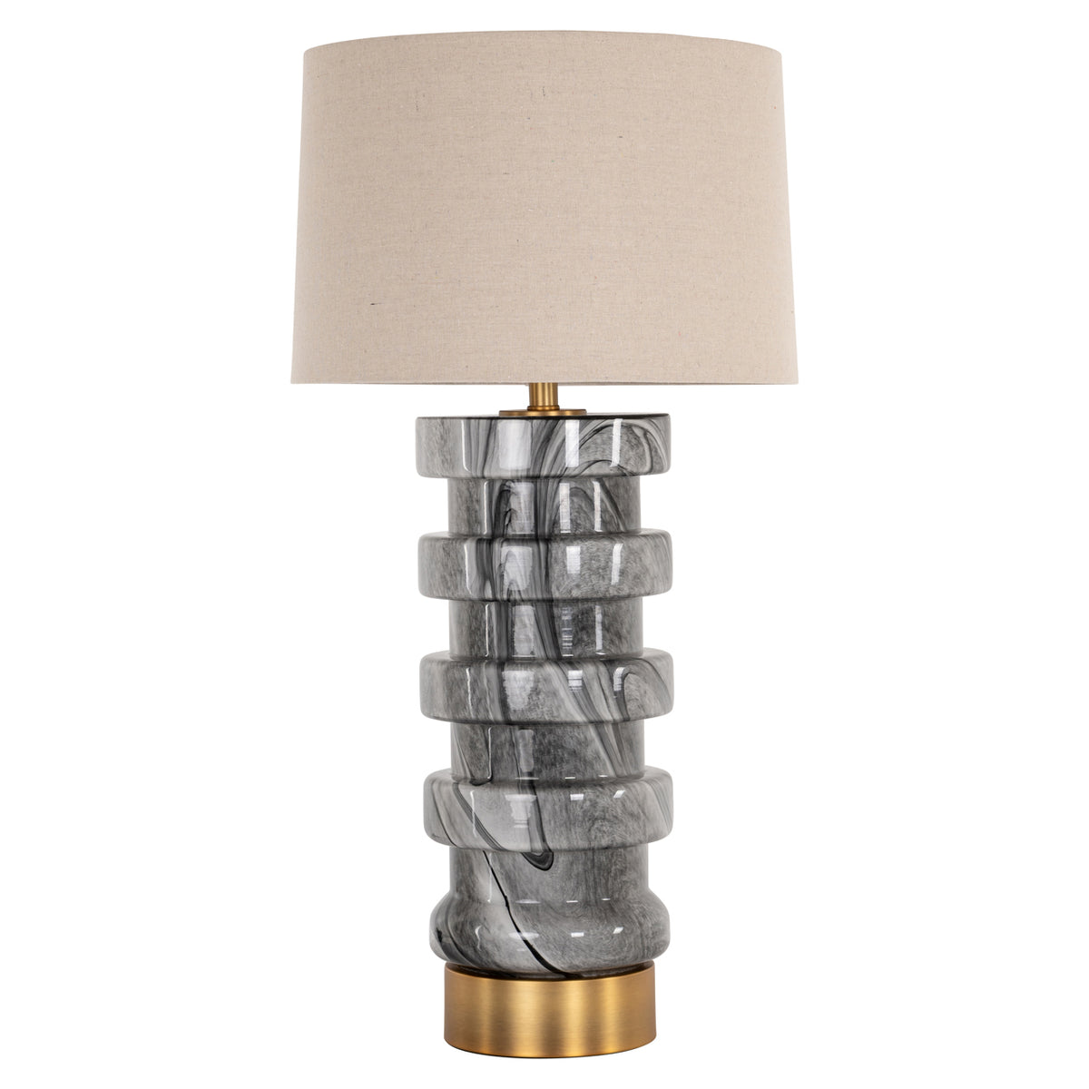 Lampe de table Jaylee noir/blanc