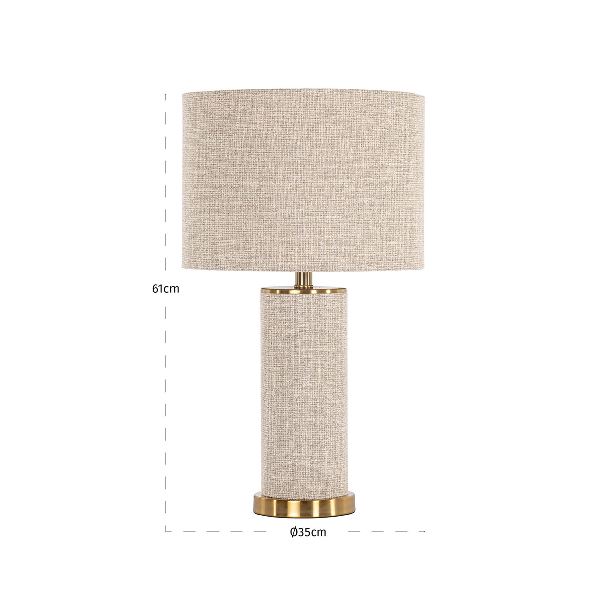 Joline beige table lamp