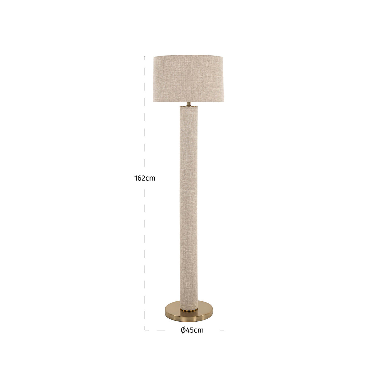 Vloerlamp Joline beige