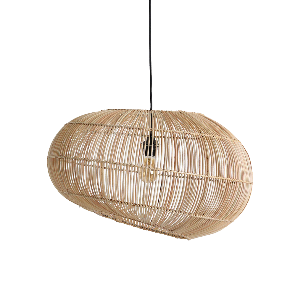 Luna rattan pendant light Orbit -Ø 62x37 cm
