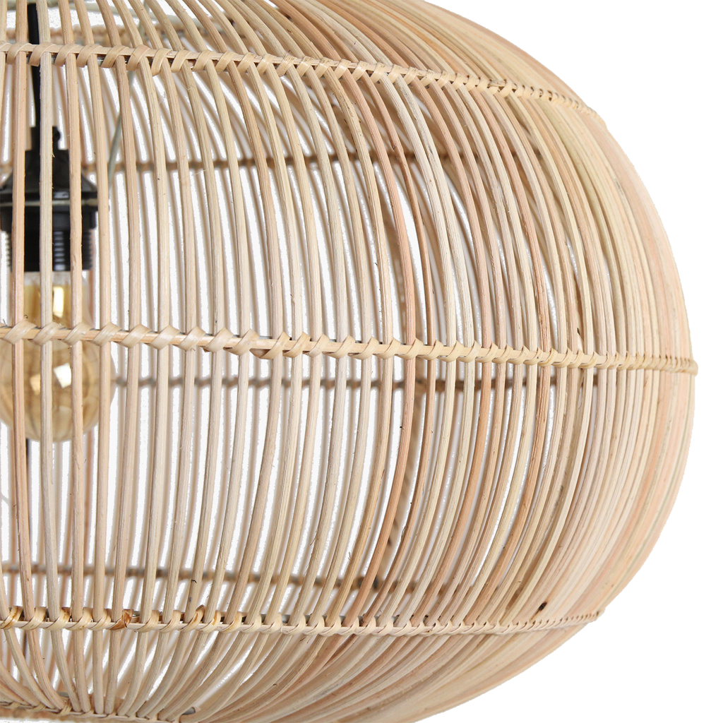 Luna rattan pendant light Orbit -Ø 62x37 cm