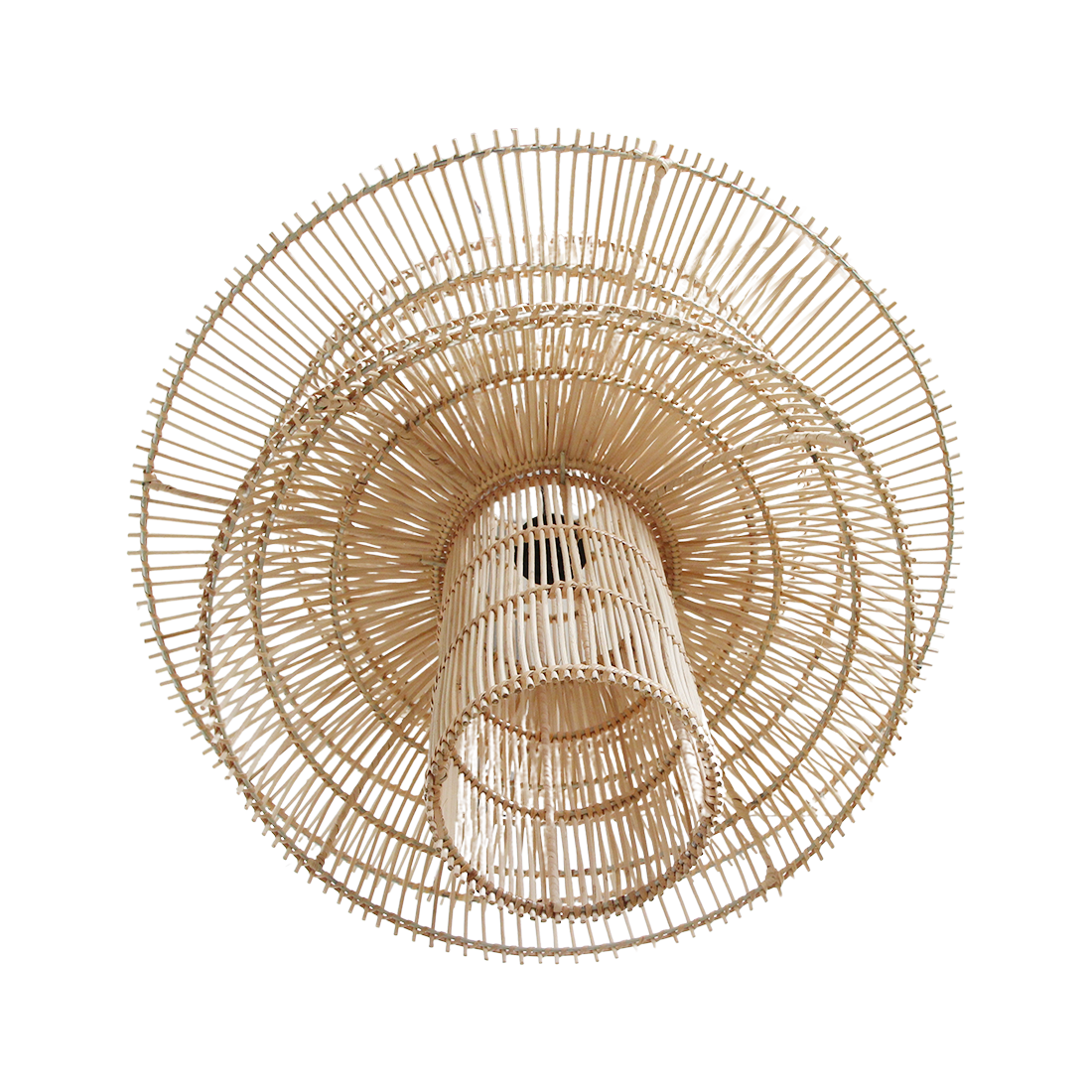 Suspension en rotin Saturn - Ø 65x63 cm