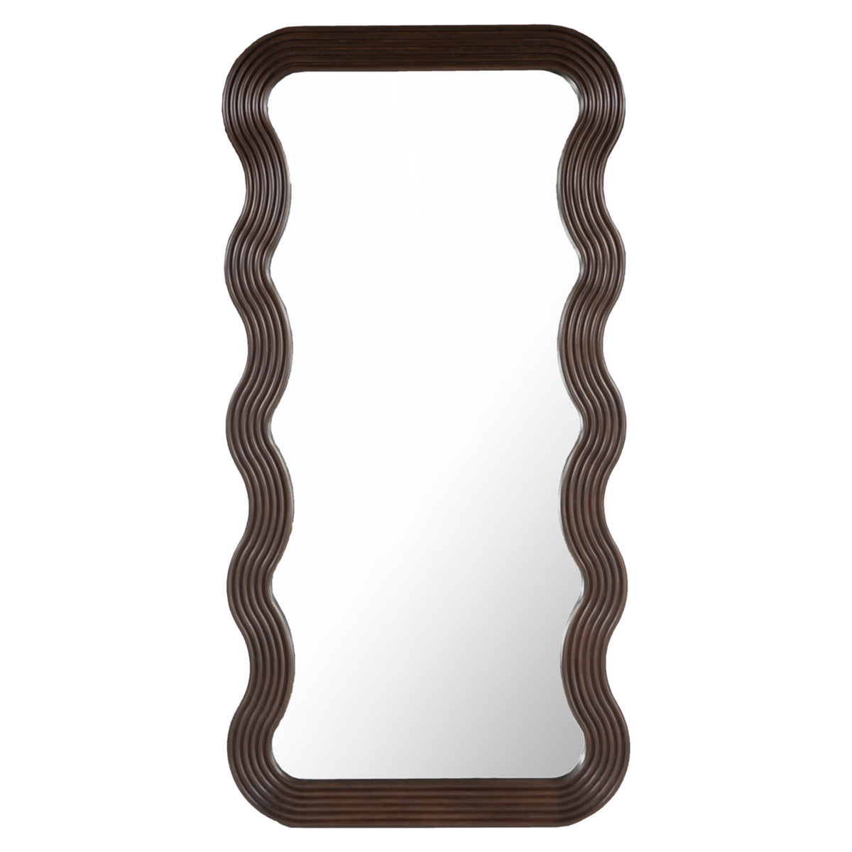 Miroir Mayfield marron