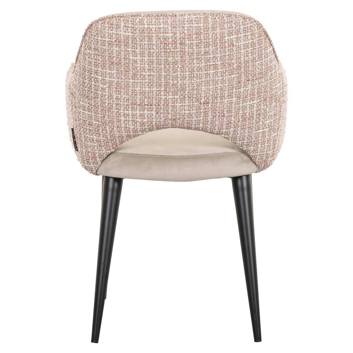 Dining chair Giovanna trendy rose / khaki velvet