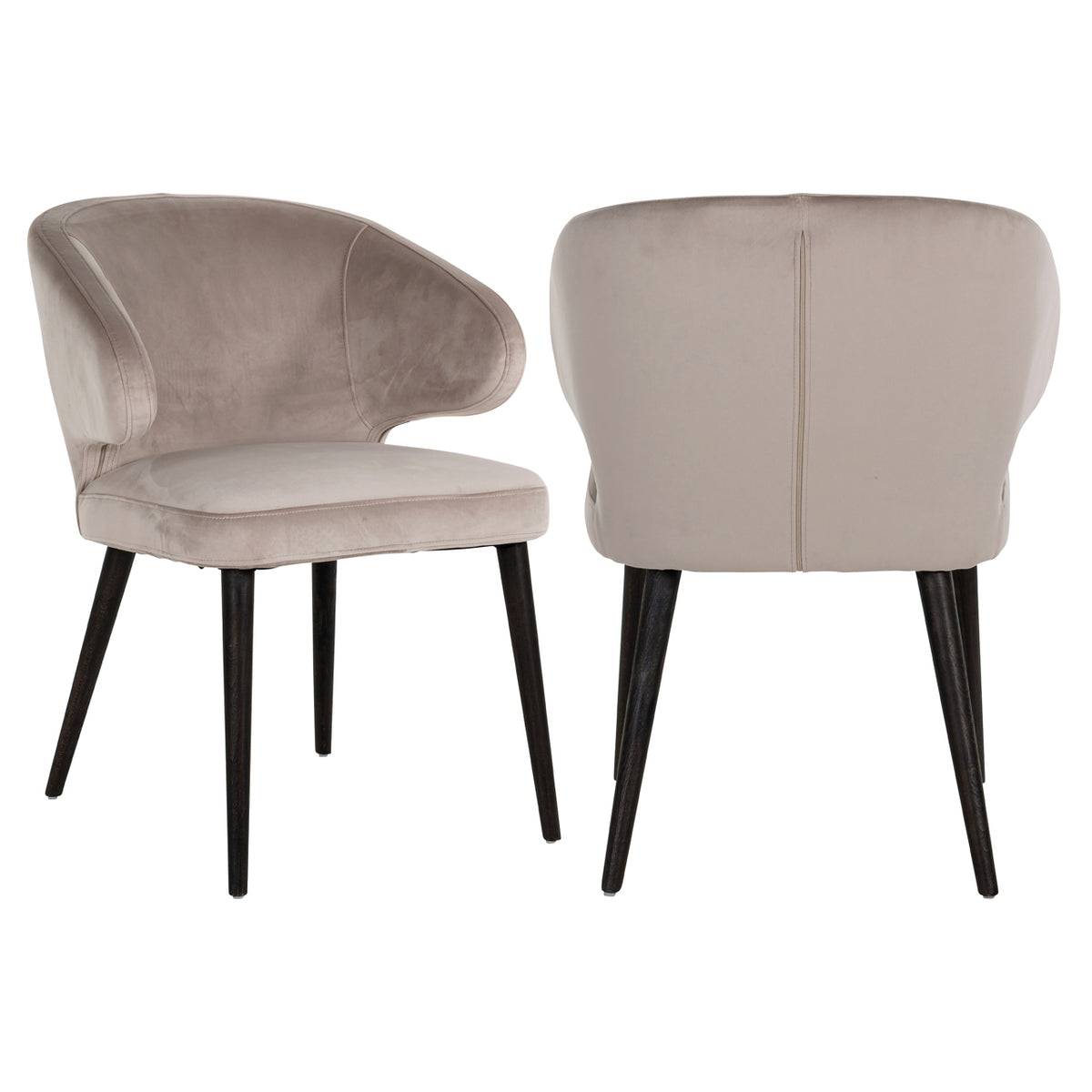 Eetkamerstoel Indigo khaki velvet
