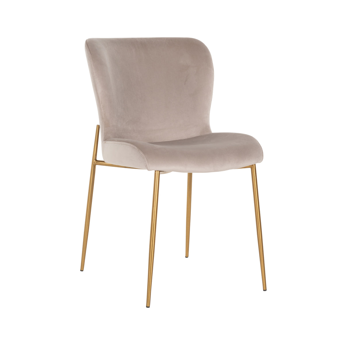 Odessa dining chair khaki velvet fire retardant (Set of 2)