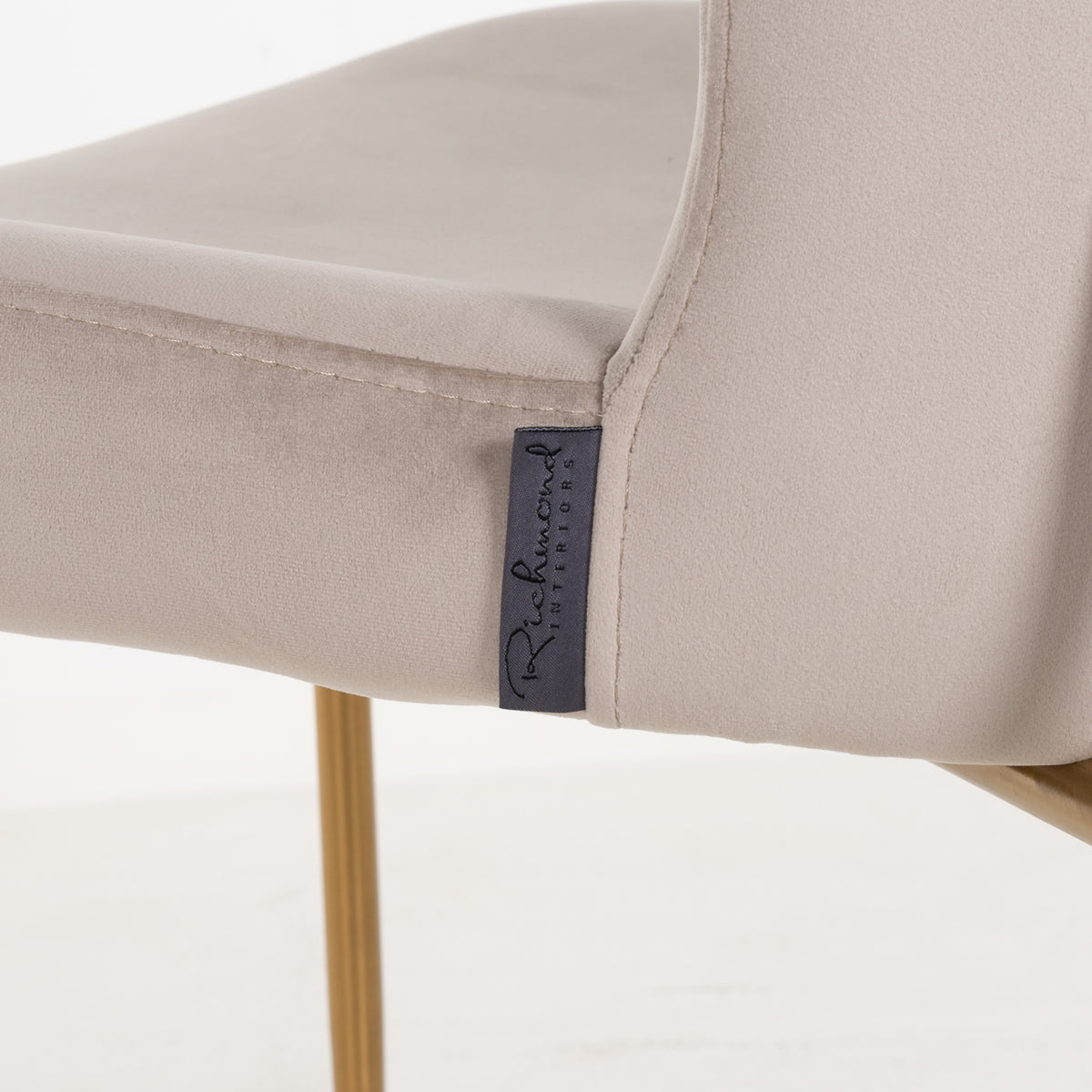 Odessa dining chair khaki velvet fire retardant (Set of 2)