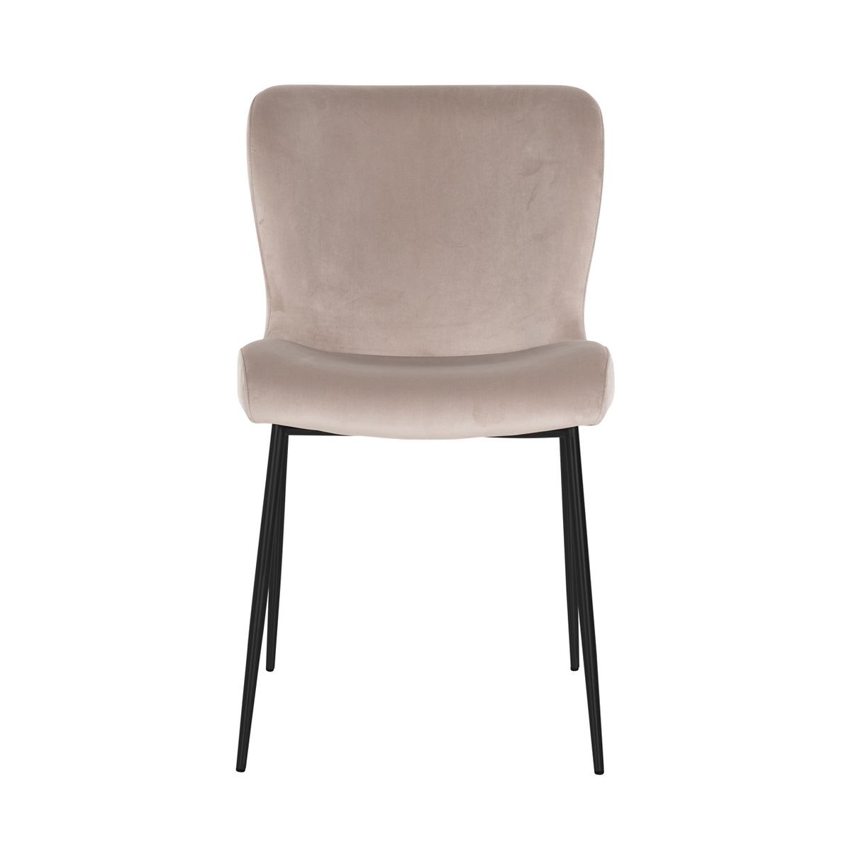 Eetkamerstoel Darby khaki velvet fire retardant (Set of 2)