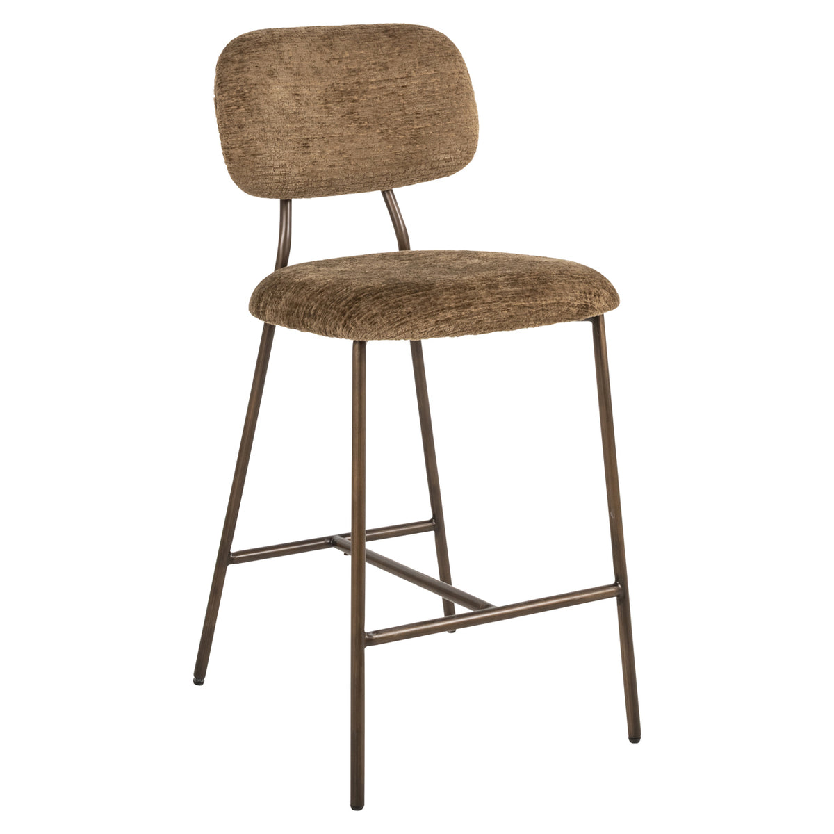 Counter chair Xenia brandy fusion fire retardant (Set of 2)