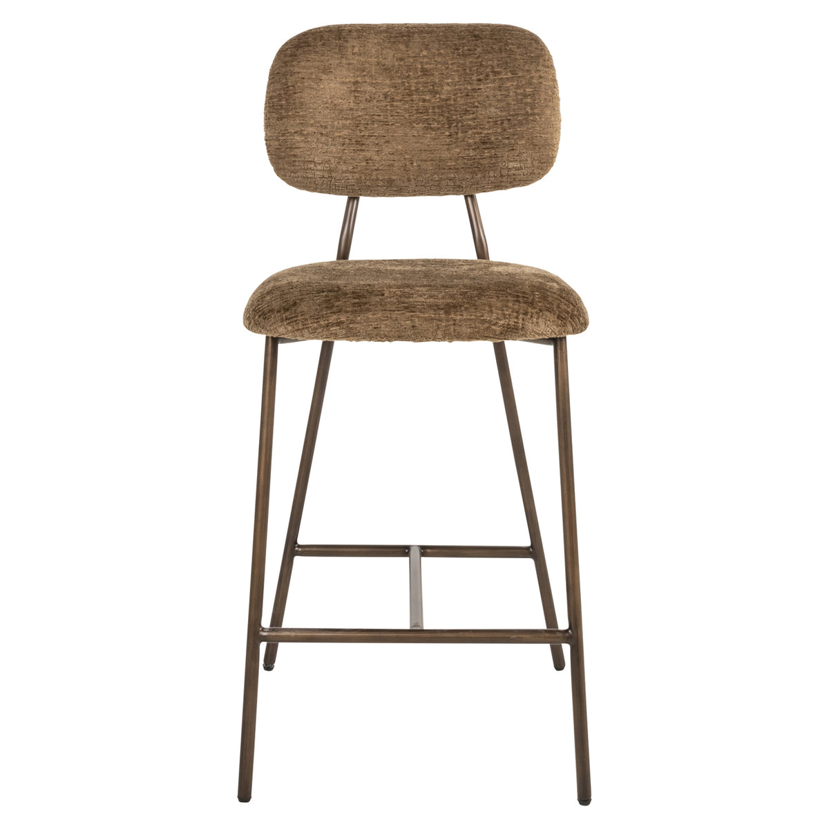 Counter chair Xenia brandy fusion fire retardant (Set of 2)