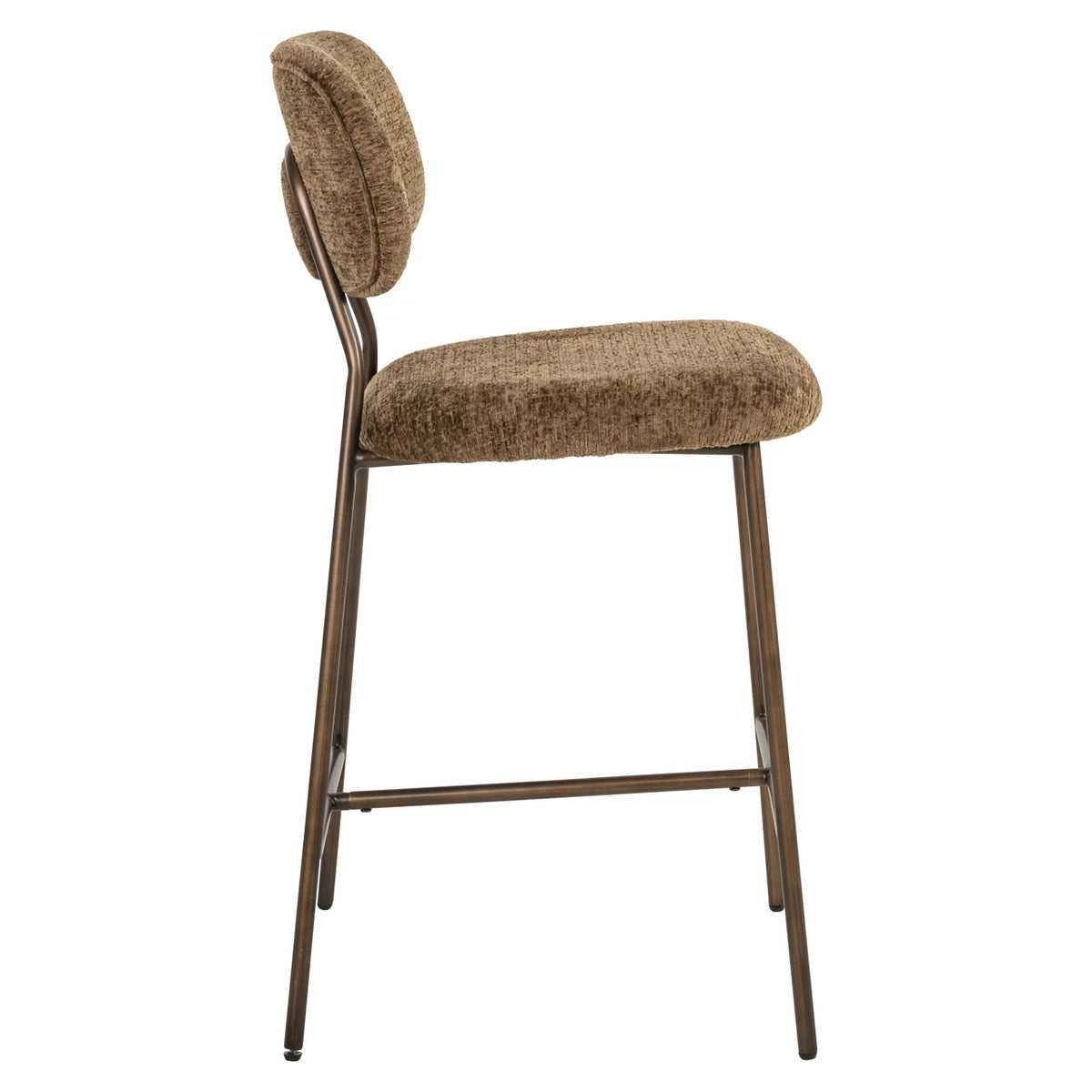 Counter chair Xenia brandy fusion fire retardant (Set of 2)