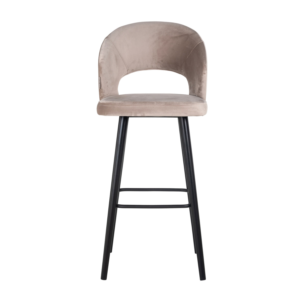 Chaise de bar Savoy velours kaki