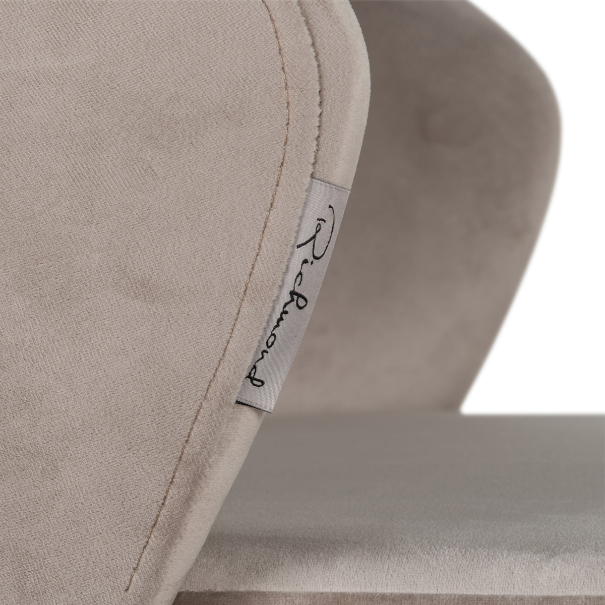 Savoy khaki velvet bar stool