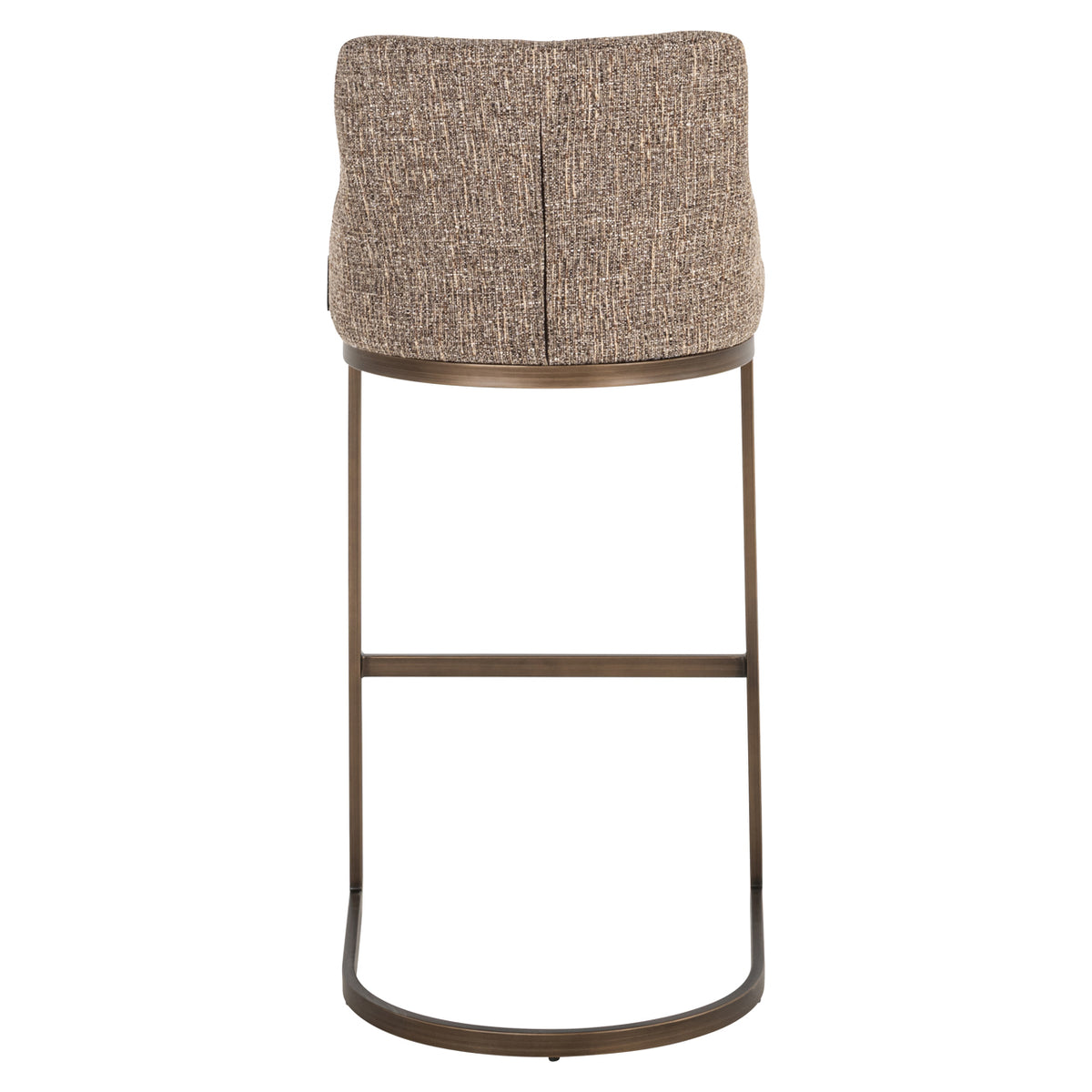 Tabouret de bar Bolton marron tweed (lot de 2)