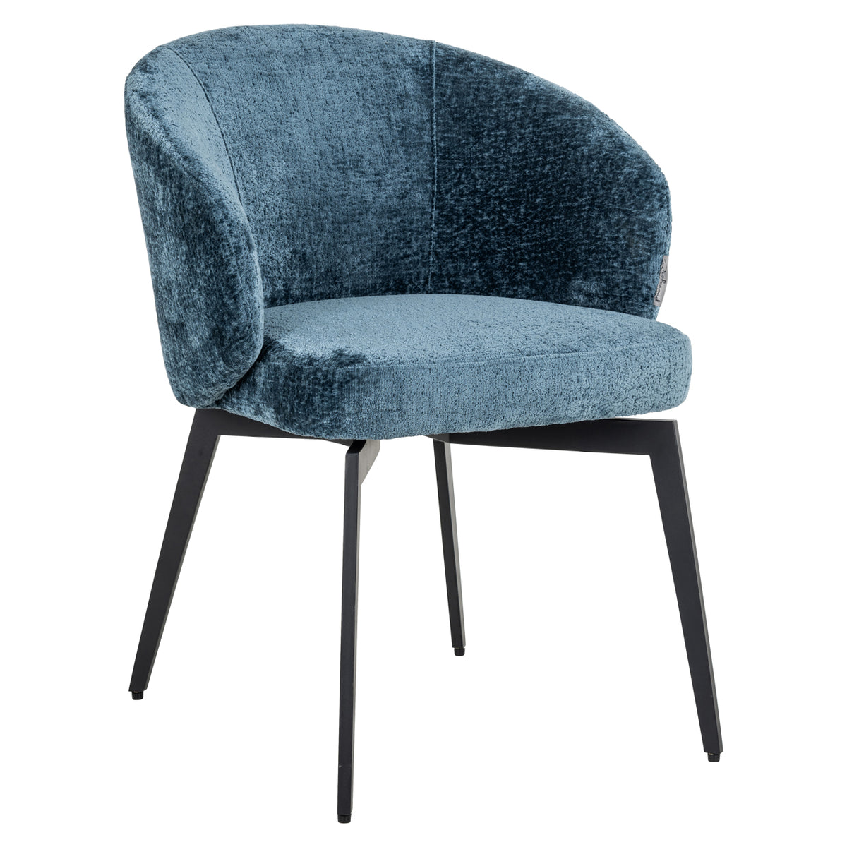 Esszimmerstuhl Amphara blue chenille schwer entflammbar