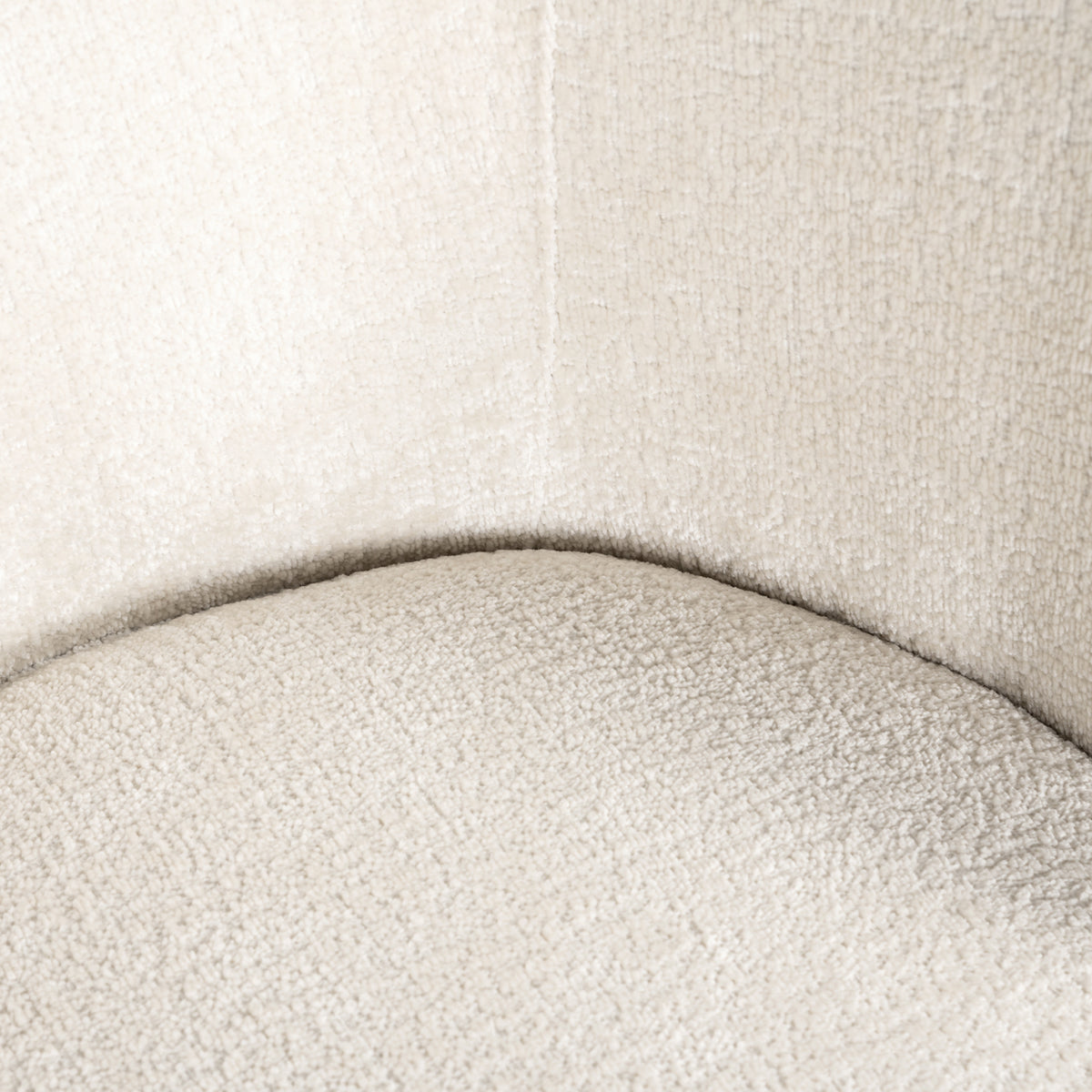 Chaise de salle à manger Amphara FR chenille blanche ignifugée