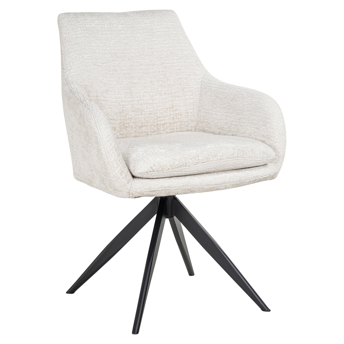 Chaise de salle à manger Lisonne cream fusion pivotante