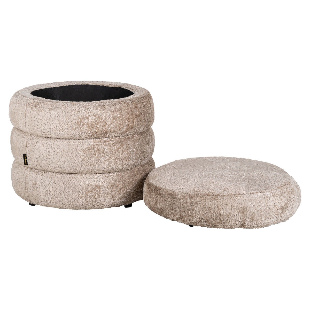 Hocker & Fußbank Adele Schaffell Natur