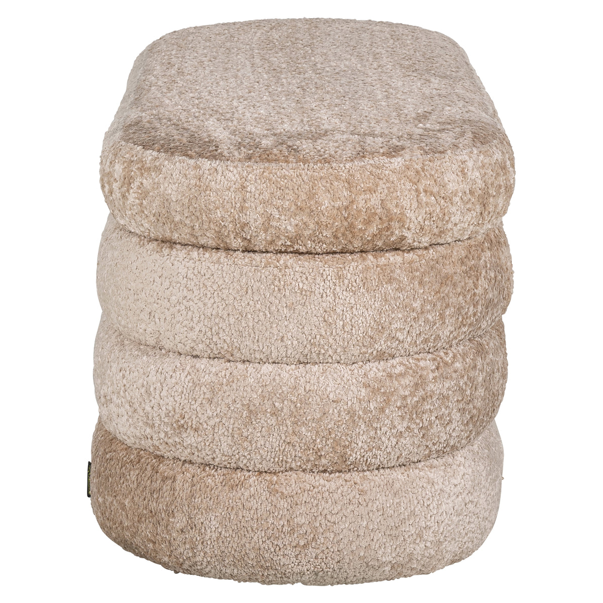 Pouf & footstool Camille natural sheep