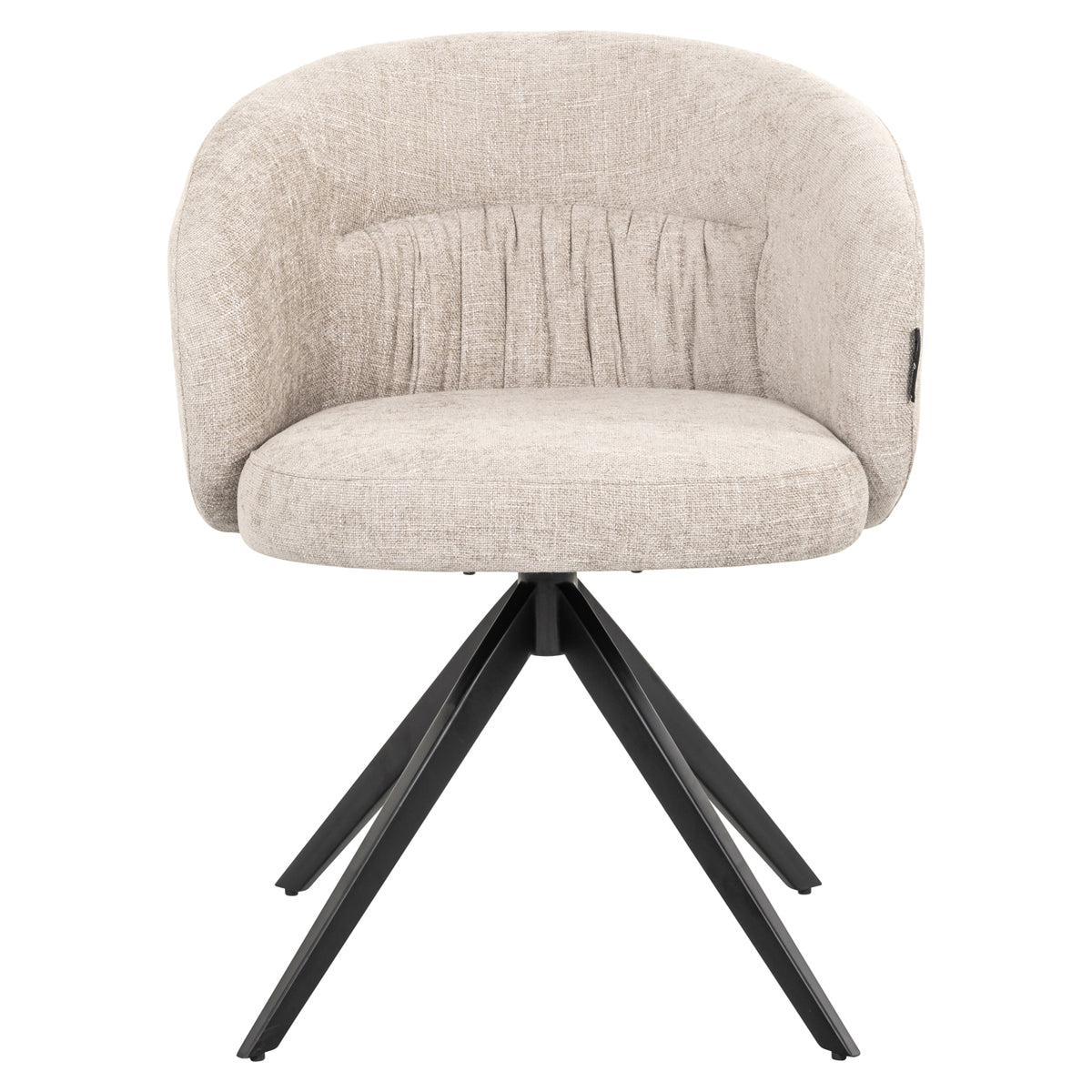 Olivia natural miami swivel dining chair