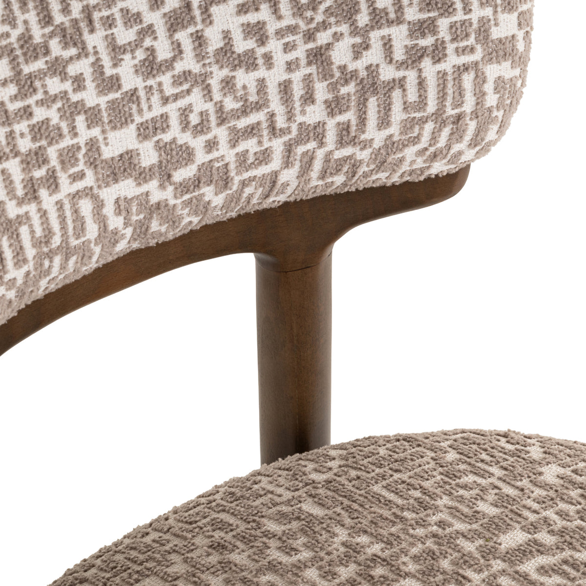 Chaise de salle à manger Basker natural geo (Set de 2)