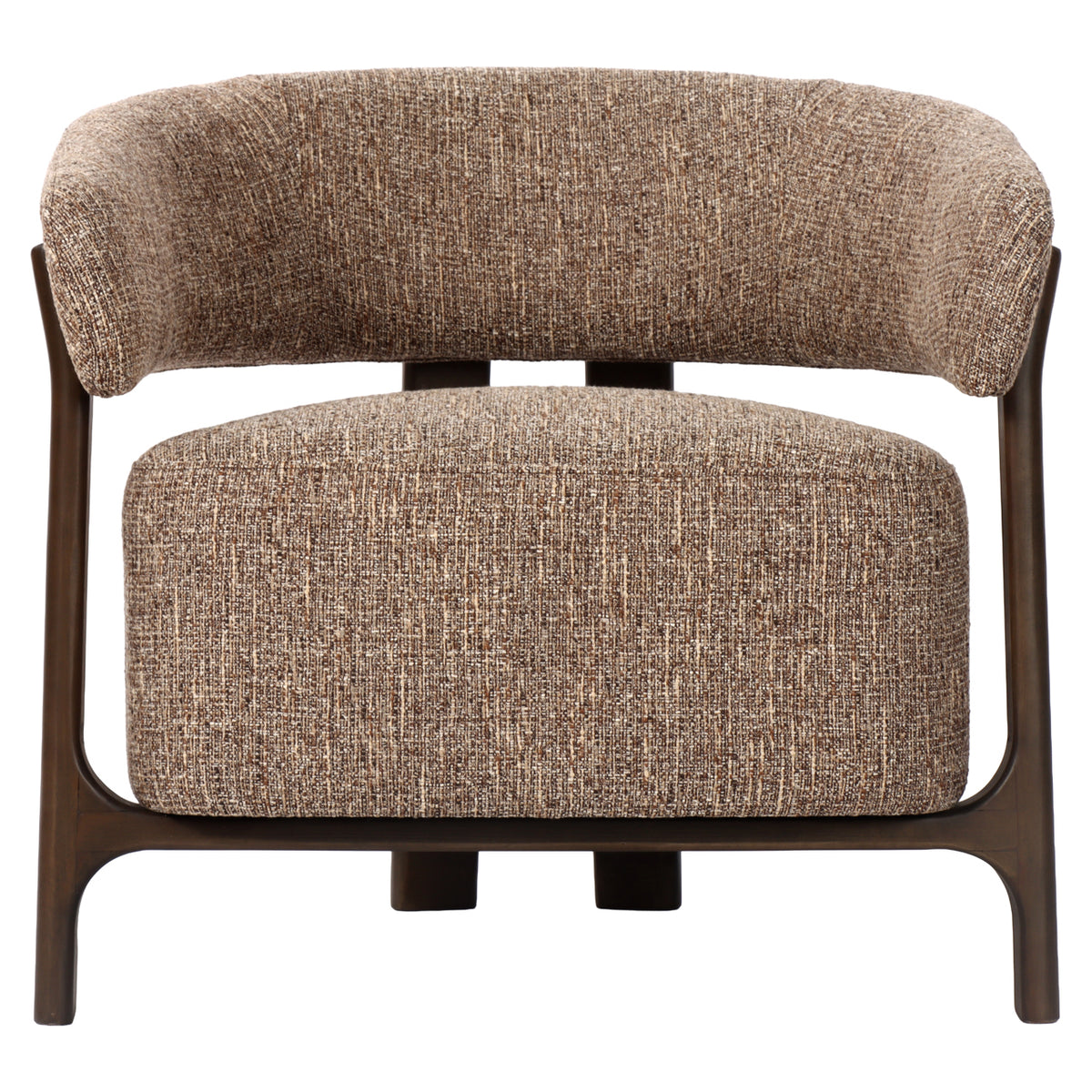 Lounge stoel Dalara brown tweed
