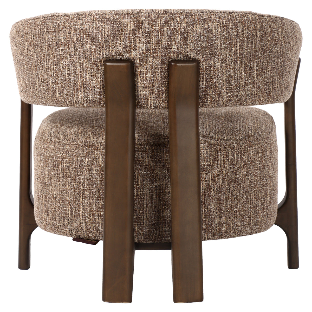 Lounge chair Dalara brown tweed