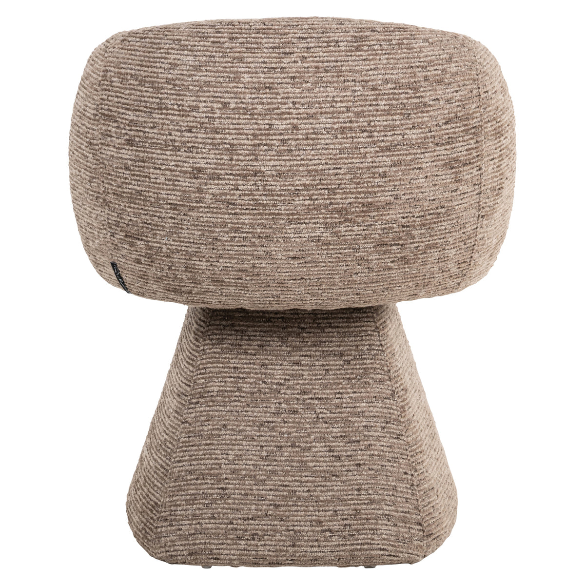 Quiriro mocca linear swivel dining chair