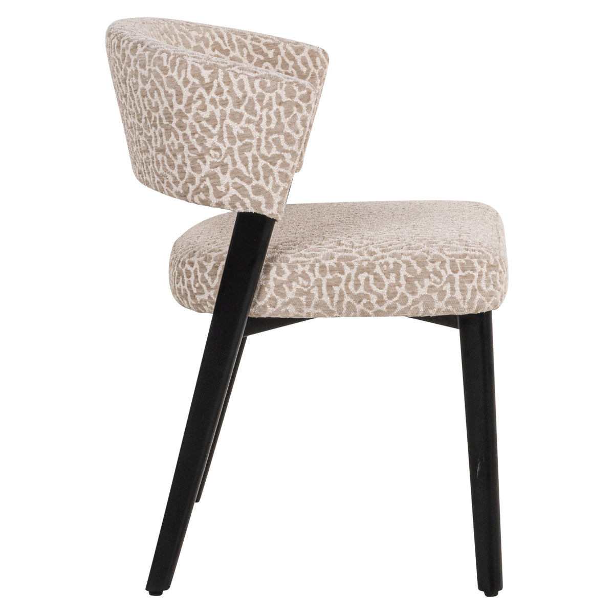 Dining chair Zeno beige leopard