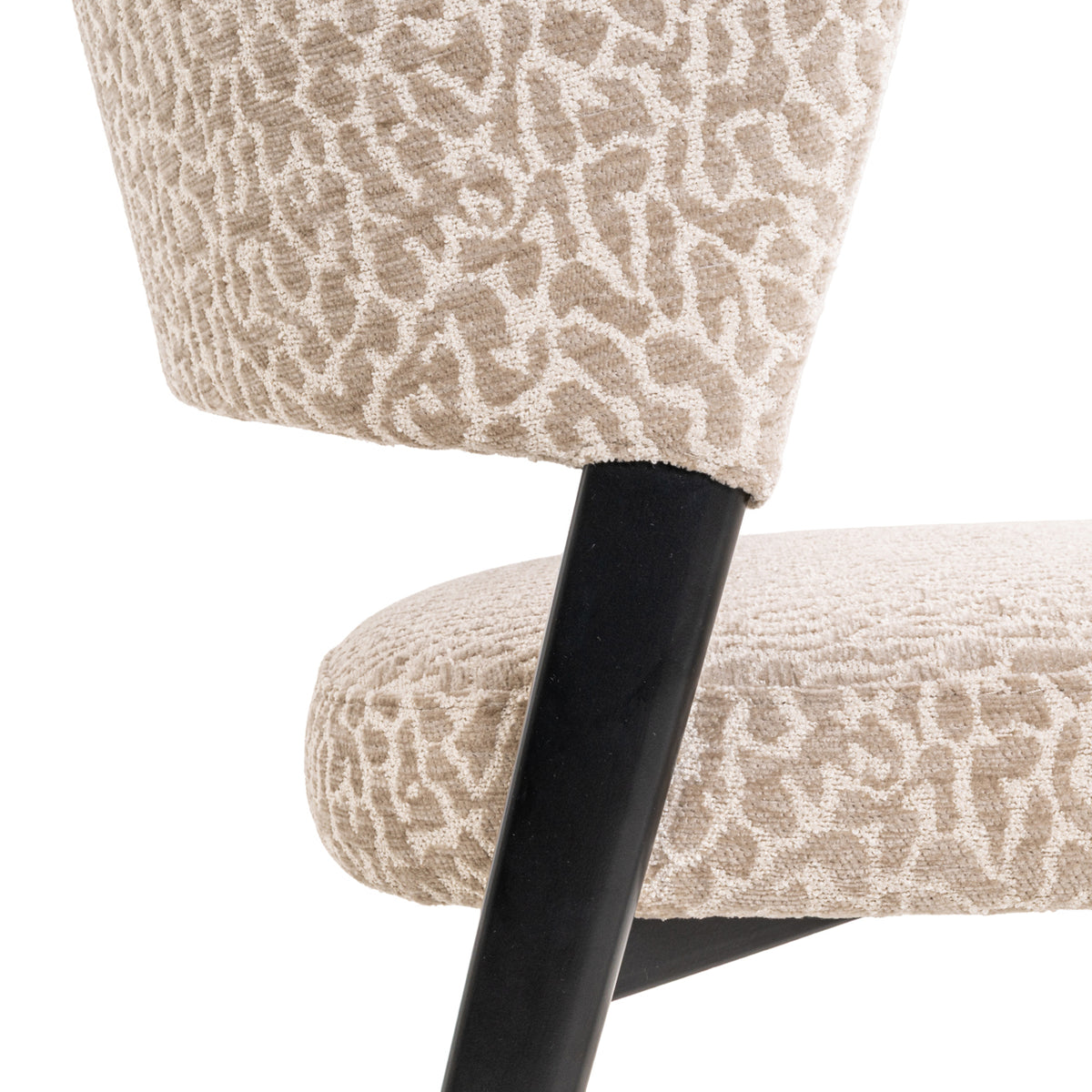 Dining chair Zeno beige leopard