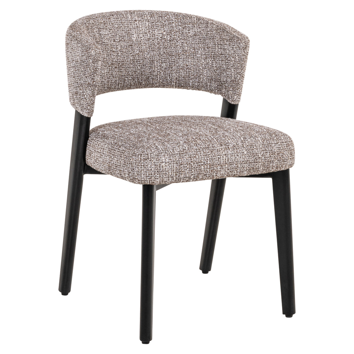 Chaise de salle à manger Zeno earth tweed