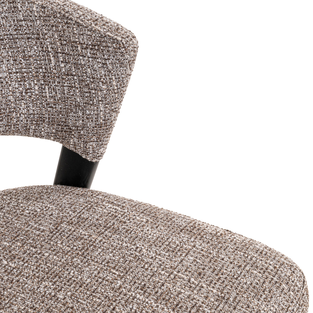 Chaise de salle à manger Zeno earth tweed