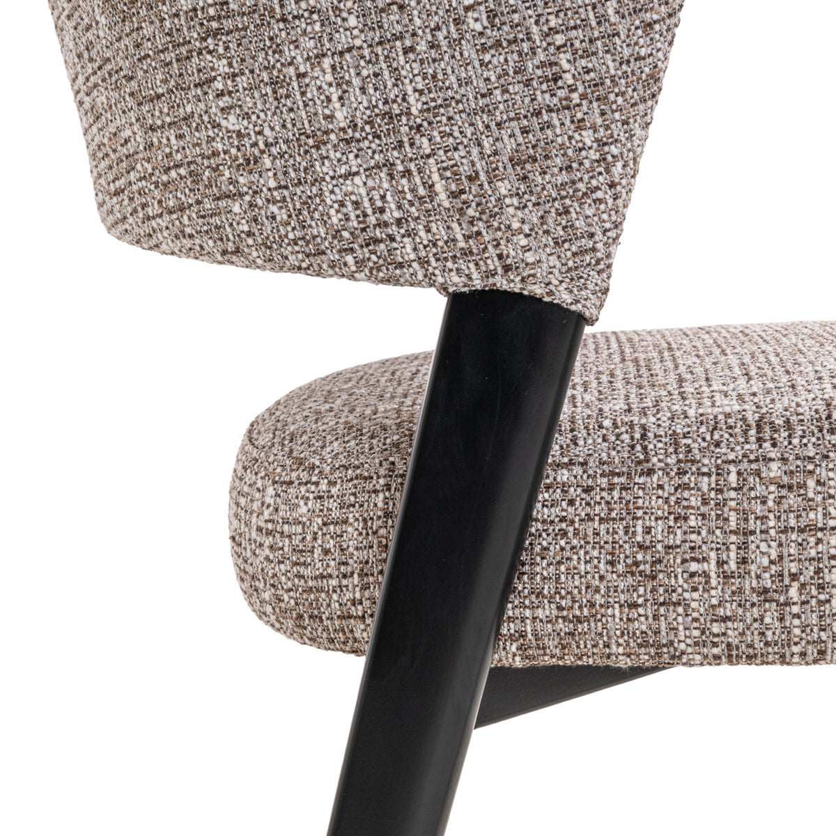 Chaise de salle à manger Zeno earth tweed