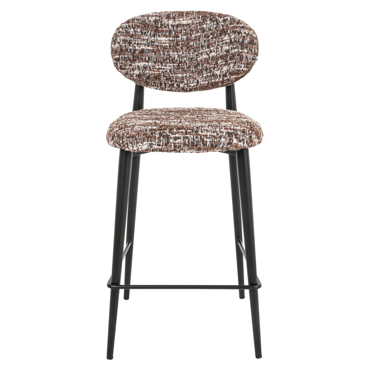 Chaise de comptoir Dantes noisette
