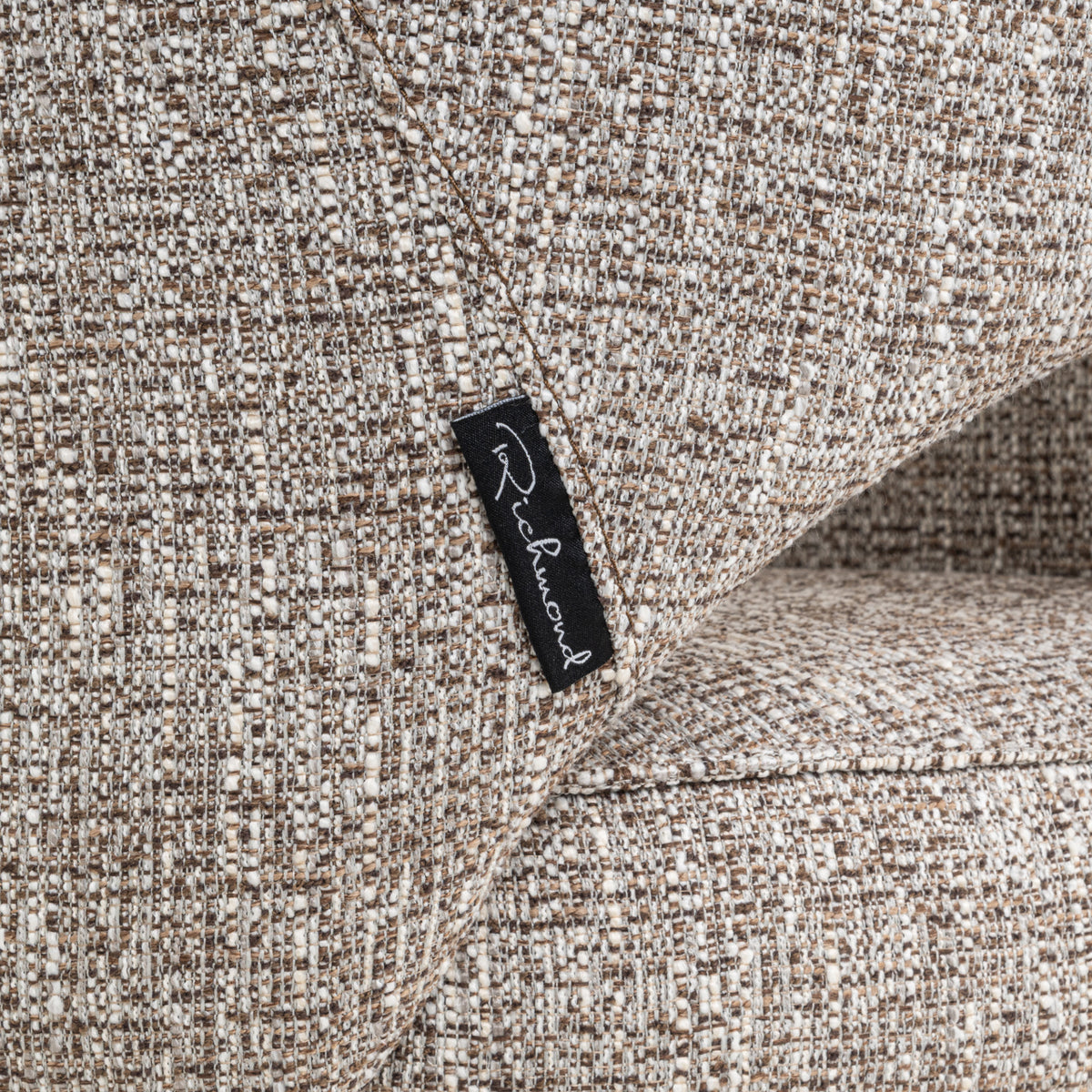 Chaise de salle à manger Ginerva earth tweed pivotante