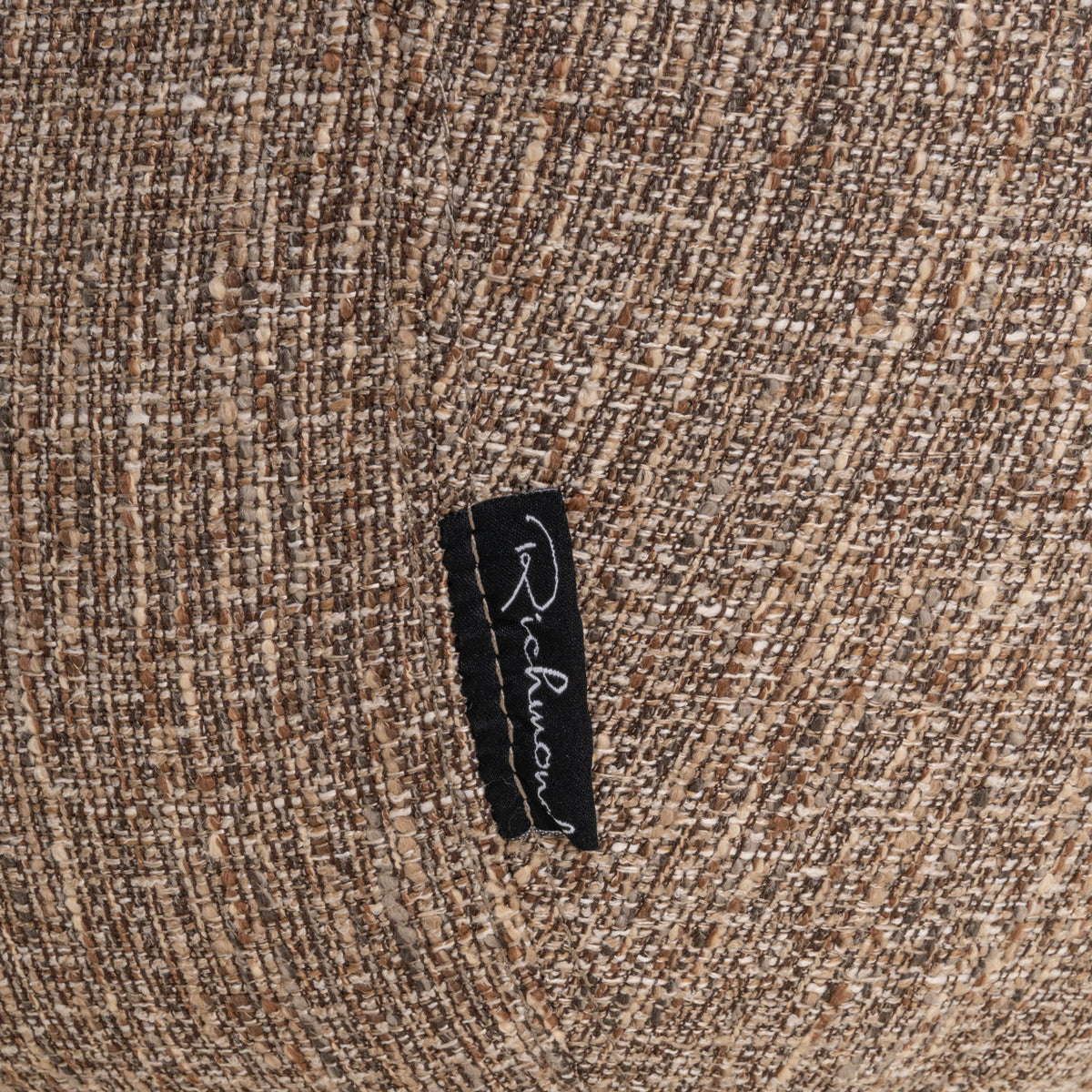 Aldo brown tweed swivel dining chair