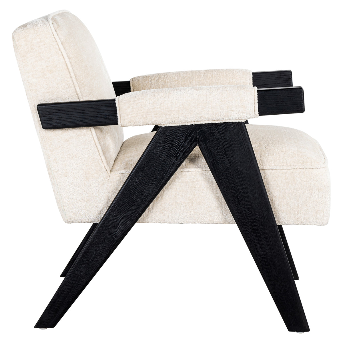 Lounge stoel Cooper white chenille