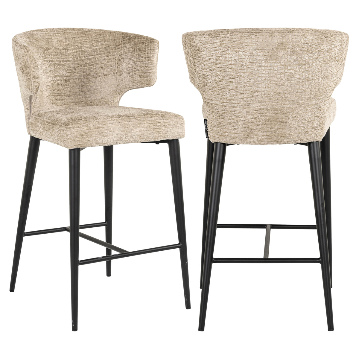 Chaise de comptoir Taylor desert fusion ignifugée
