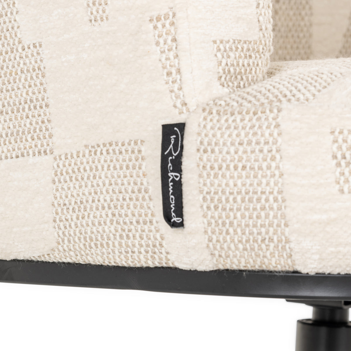 Eetkamerstoel Cheyenne beige graffic swivel