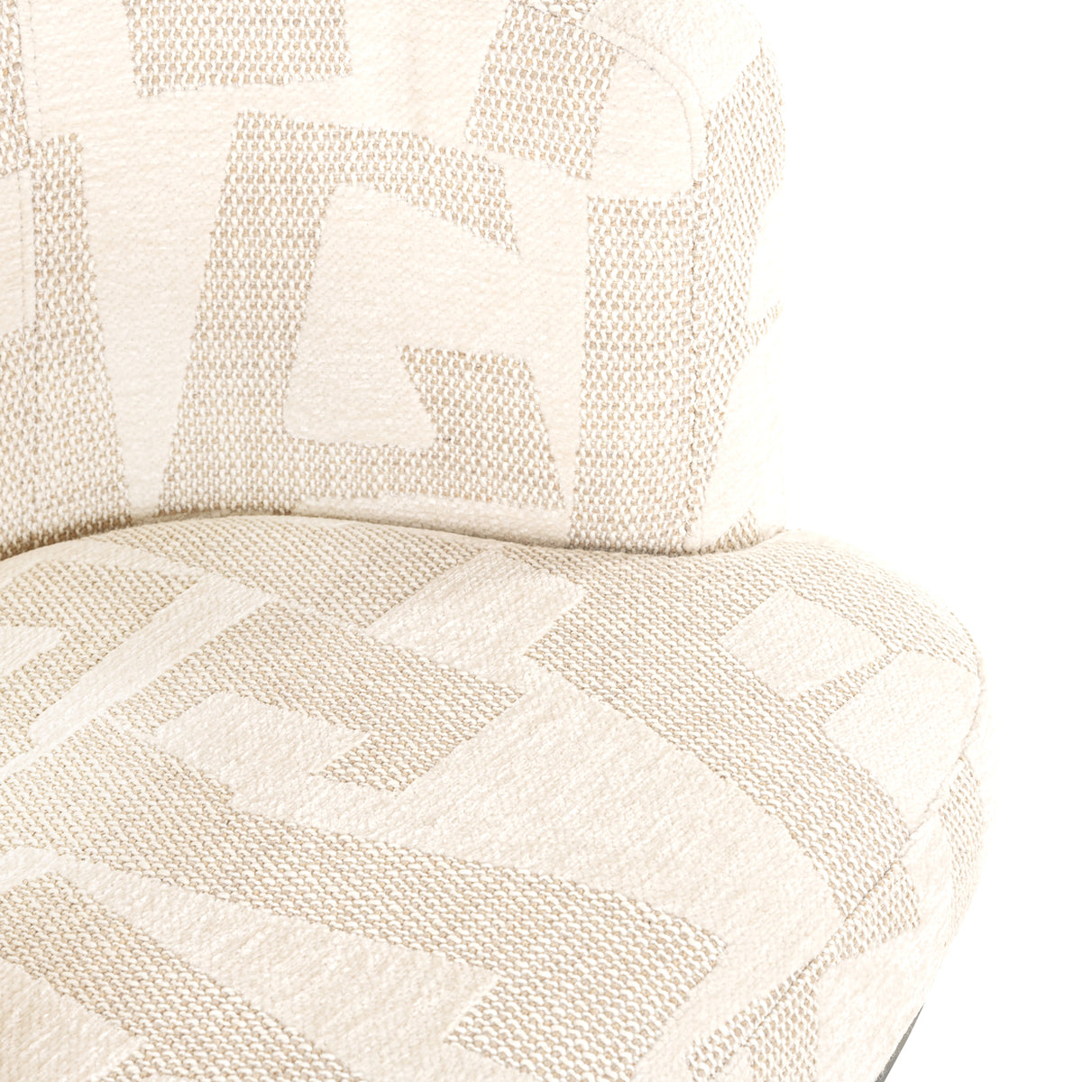 Eetkamerstoel Cheyenne beige graffic swivel