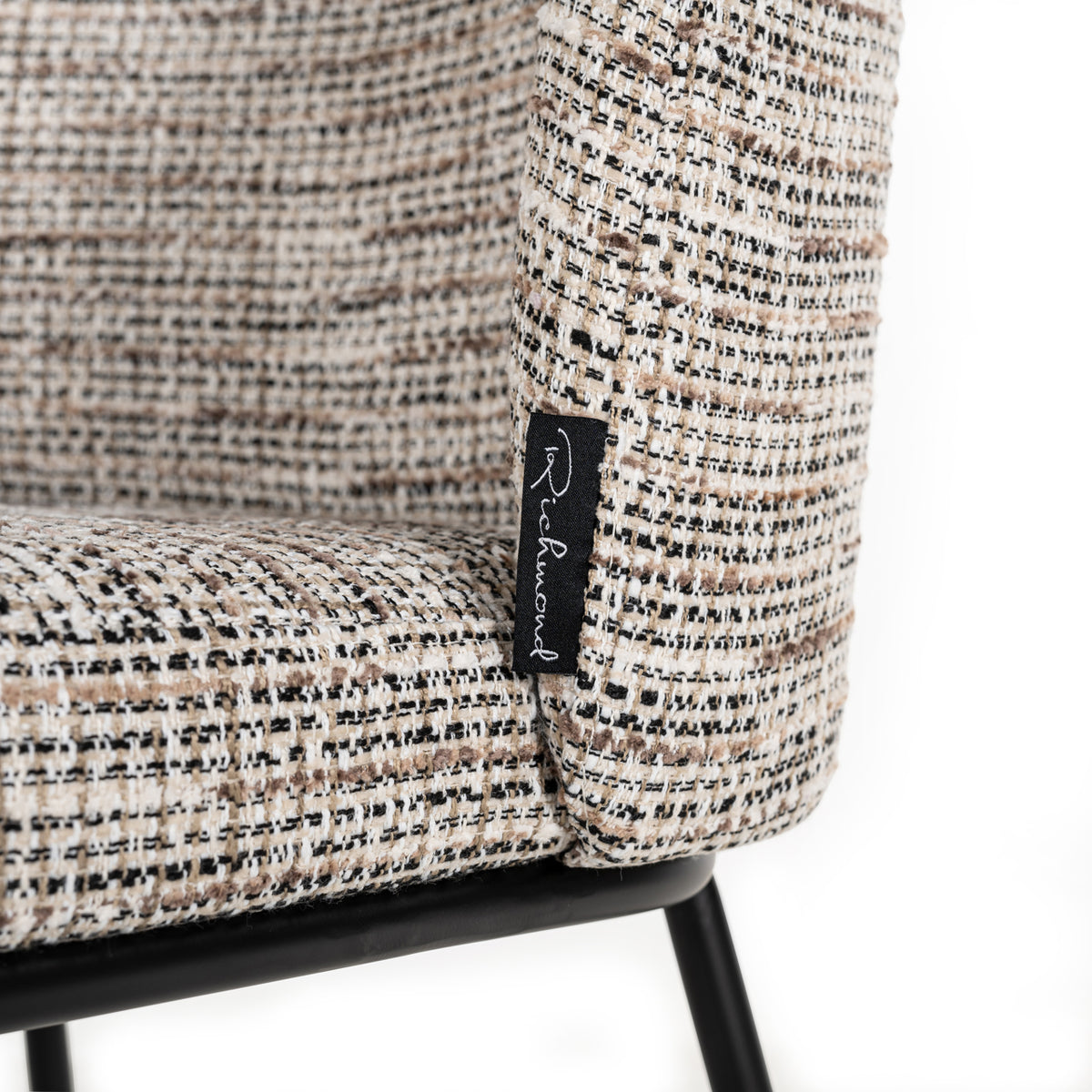 Dining chair Elvi trendy nature fire retardant (Set of 2)