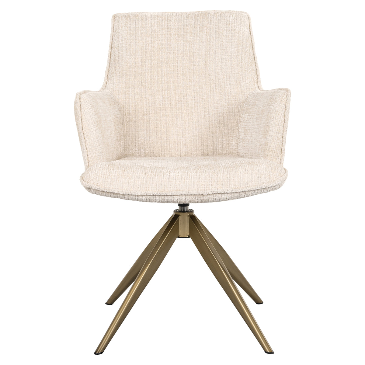 Dining chair Dakota niagara beige swivel with arm
