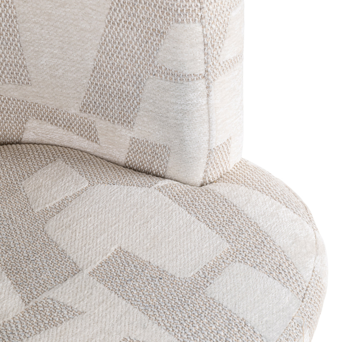 Esszimmerstuhl Rochenne Beige Graffic, drehbar, auf Rollen