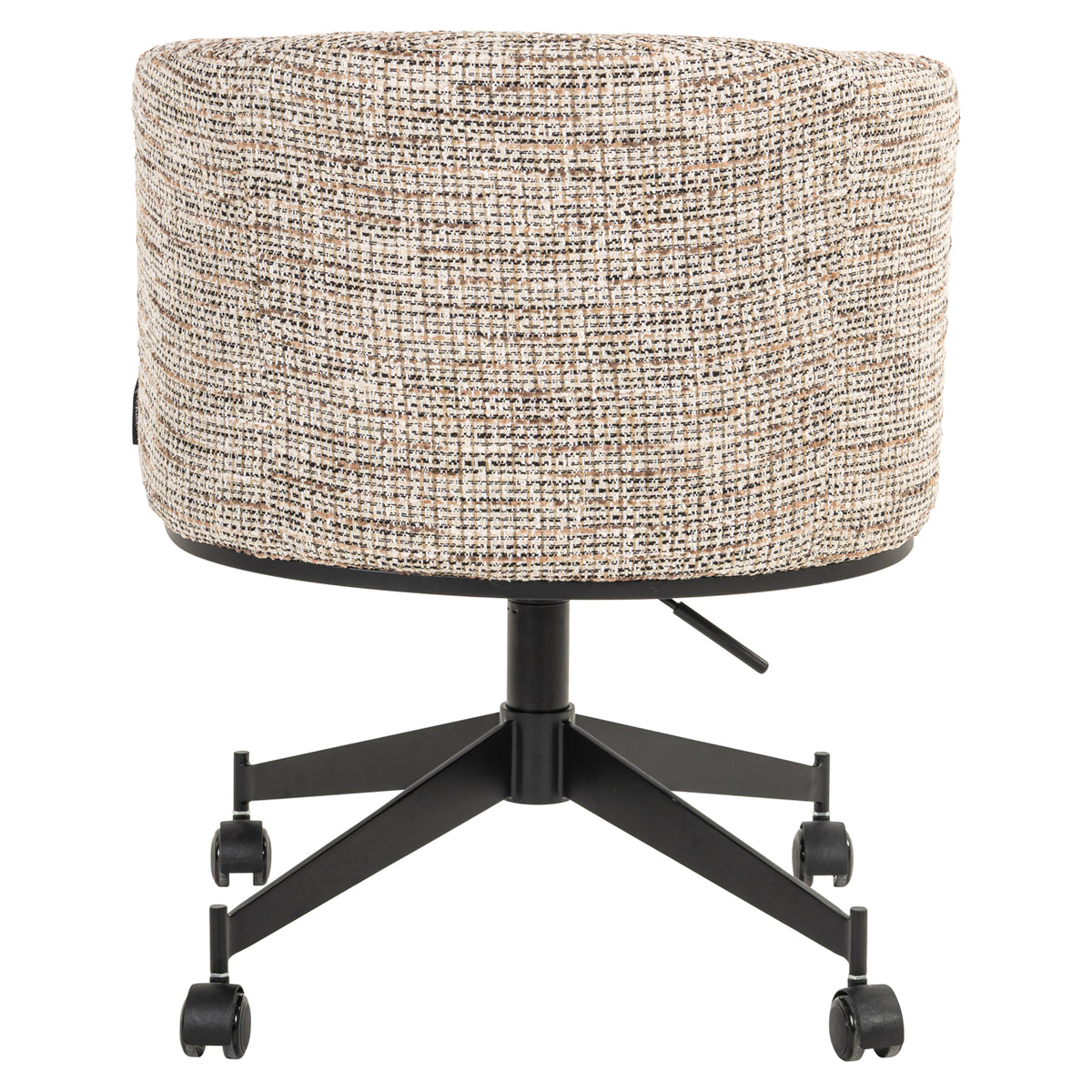Chaise de salle à manger Rochenne nature tendance pivotante sur roulettes