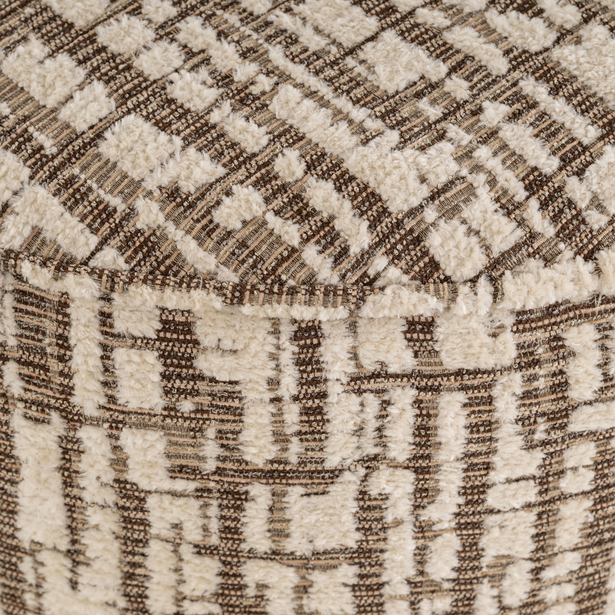 Pouf & Fußbank Lexie cream 70Ø