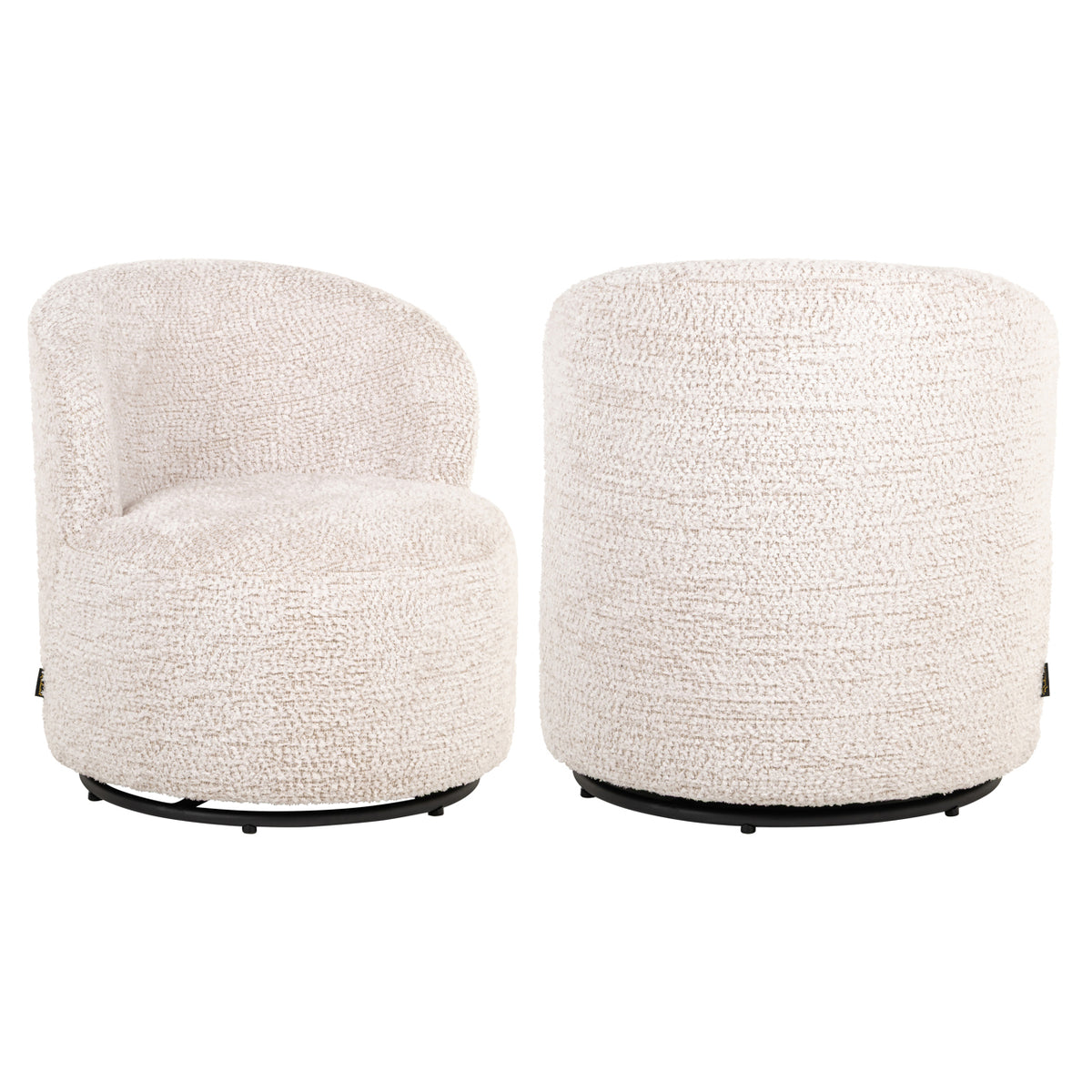 Loungesessel Jackie Lovely Cream Drehbar für Kinder