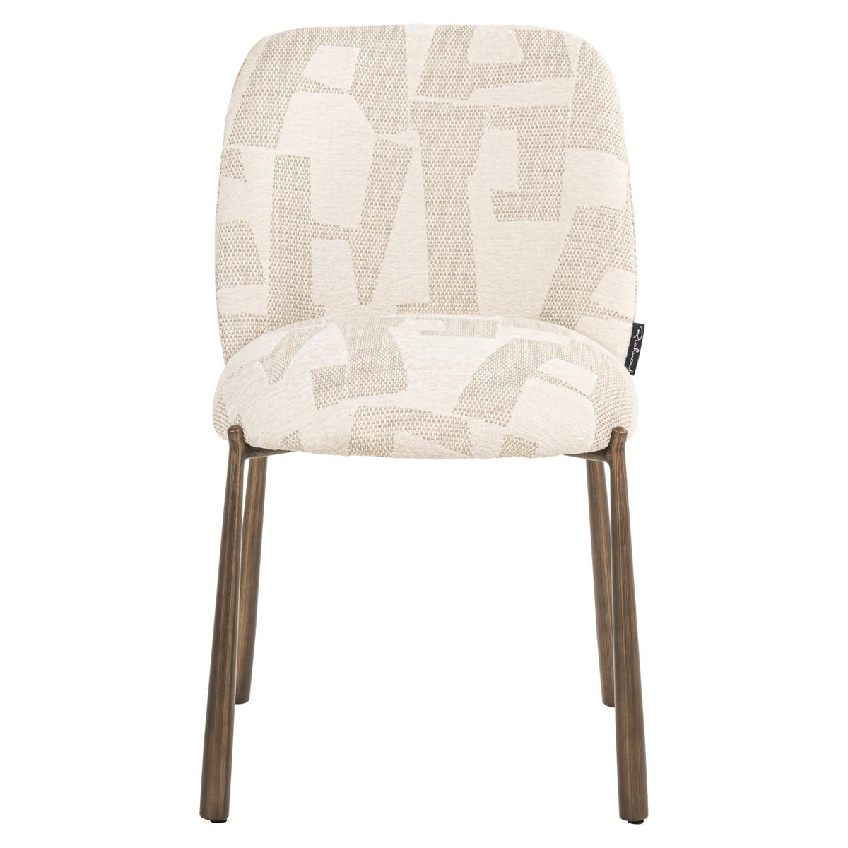 Chaise de salle à manger Lana beige graffic (Set of 2)
