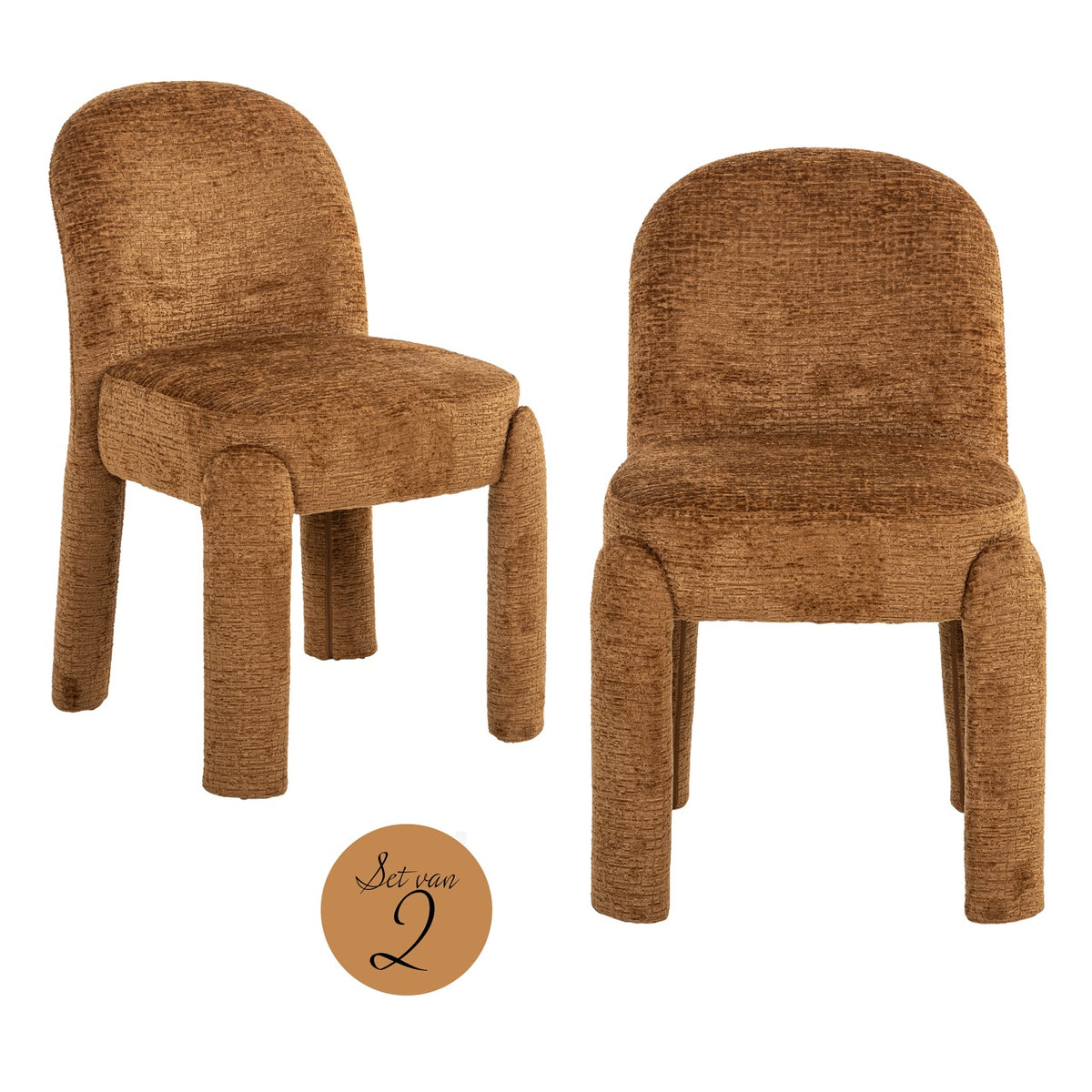 Esszimmerstuhl Brandi Cognac Fusion (2er-Set)